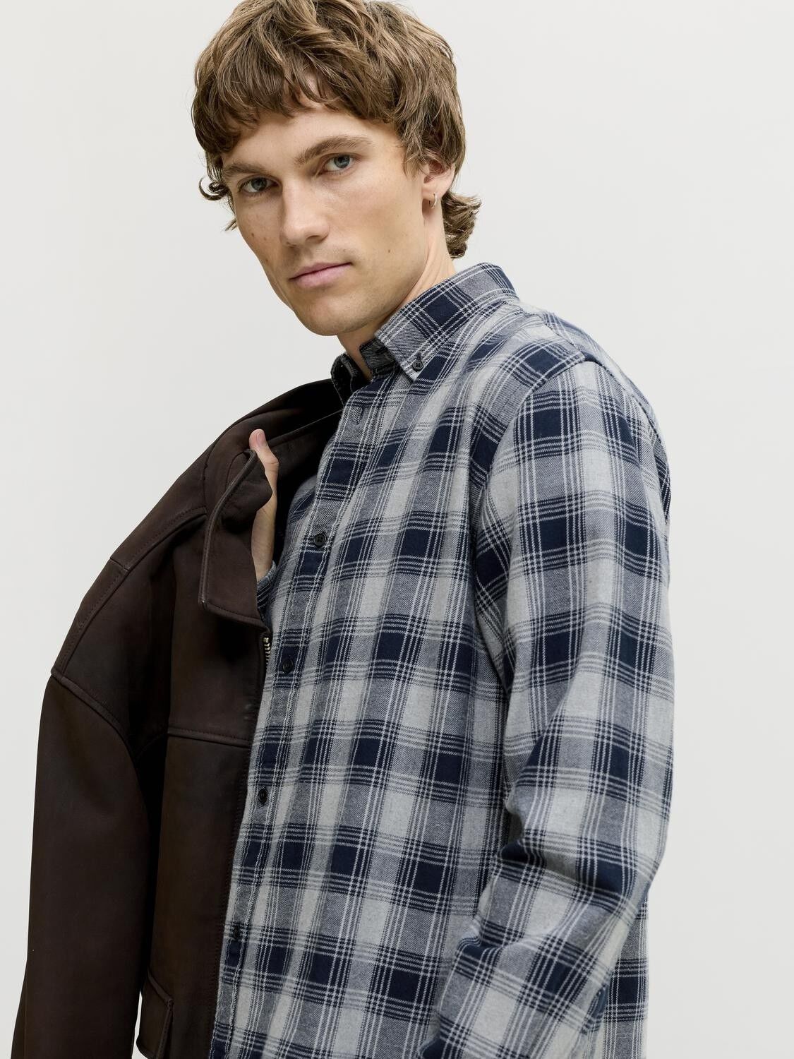 Jprbluharvey Check L/S Shirt Sn