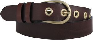 D10231/30 Belt, Brown w. gold