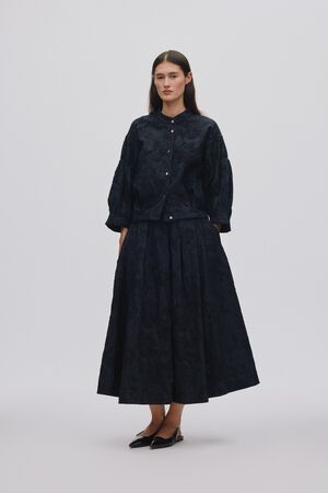 Clipped jacquard full skirt - Bisha