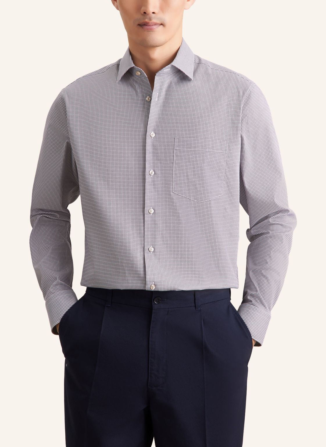 Business shirt Regular 1/1 Kent-Collar Print