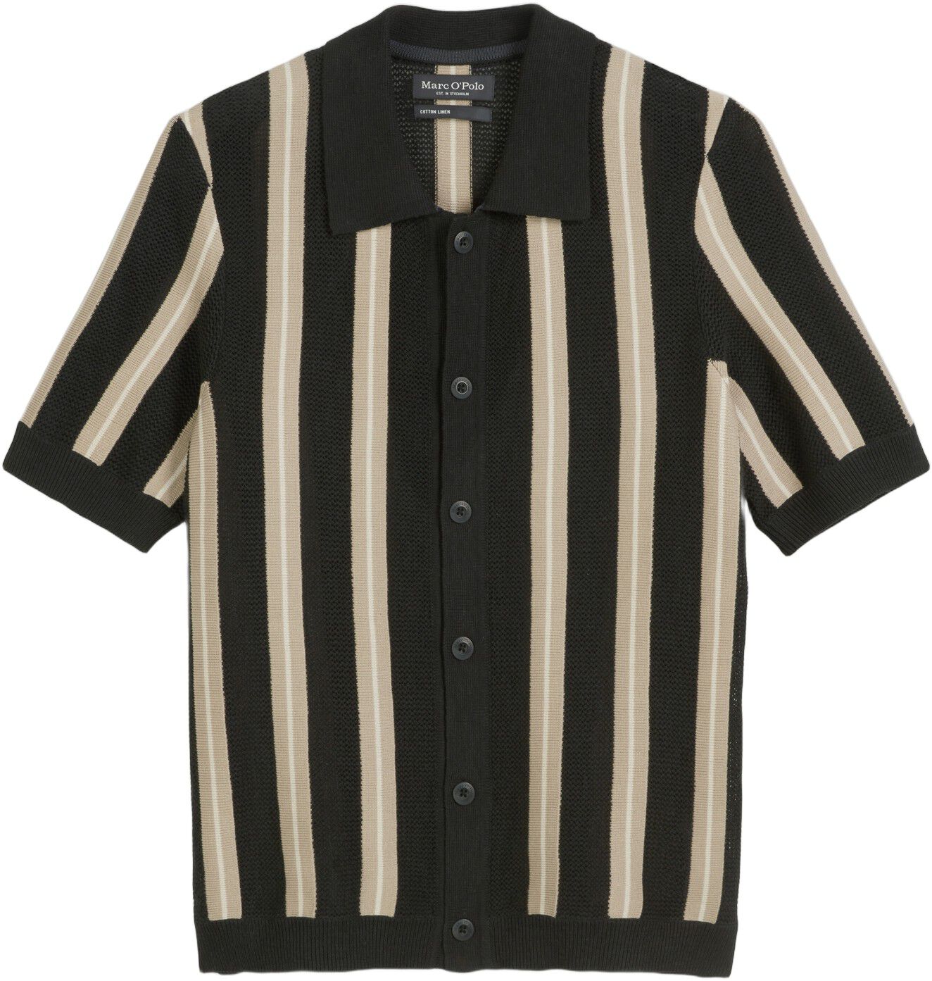 Cardigan with shirt collar, crochet