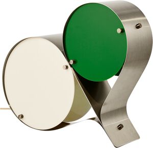 Coppia Table Lamp, Steel, EU (Base: Bronze Steel, Shade: Ivory & Clove