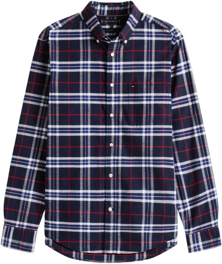 BRUSHED OXFORD CHECK RF SHIRT