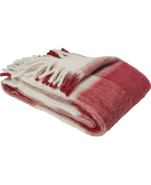 Medium fluffy pledd, check