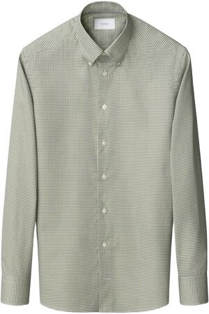 Slim Fit Light green Check Signature Oxford Shirt