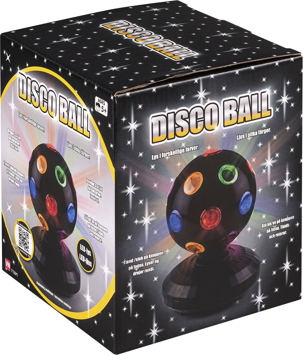 DISCOKUGLE DREJEFOD 5xLED