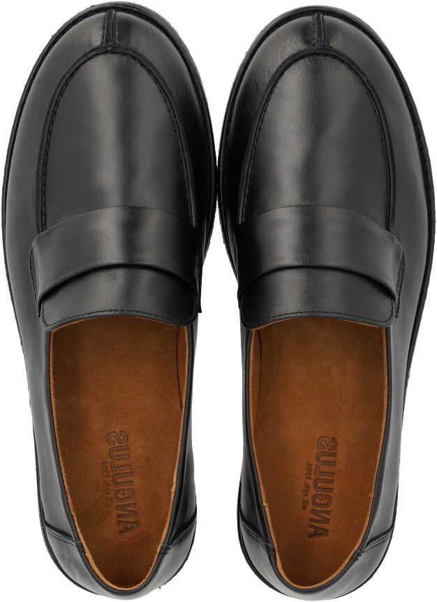 Ultrabl&oslash;d loafer med stikningsdetalje