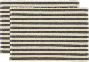 Spisebrikke 33x48 2-pak Statement Stripe Ash