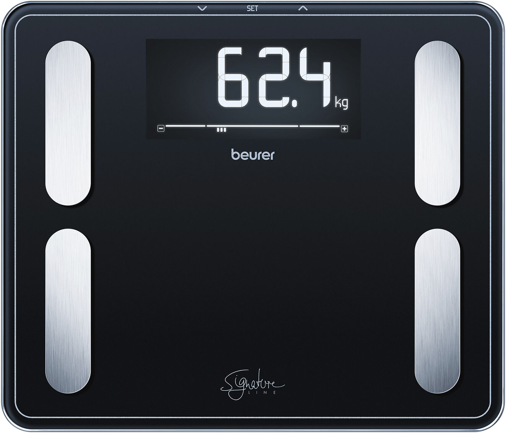 Kropsanalysevekt i svart BF 410