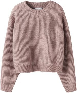 NKFHOLLY LS BOXY SHORT KNIT NOOS