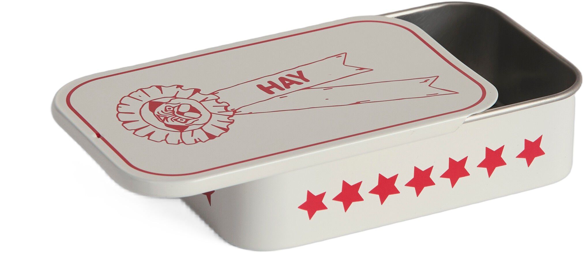HAY Dogs Treat Tin-Small-Red and wh