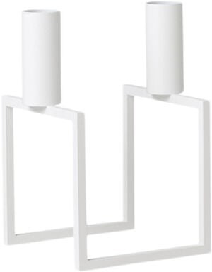 Line, Candle Holder, White