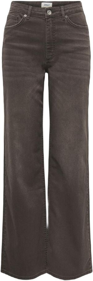 ONLJUICY HW WIDE LEG BROWN DOT DNM