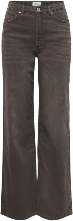 ONLJUICY HW WIDE LEG BROWN DOT DNM