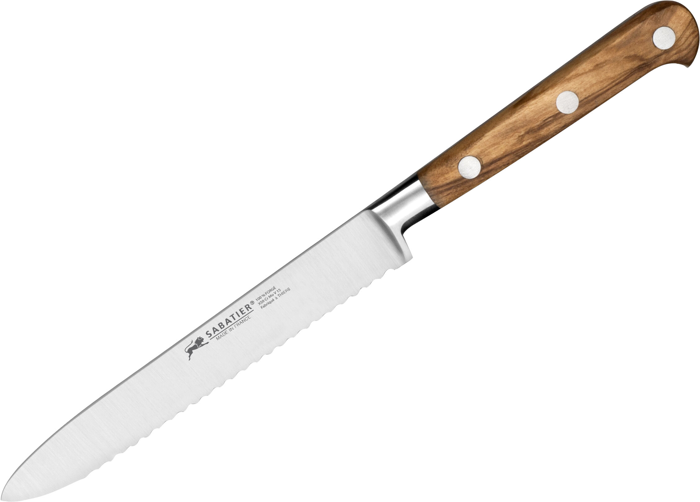 Tomatkniv Ideal Provence 12 cm St&aring;l/Oliventre