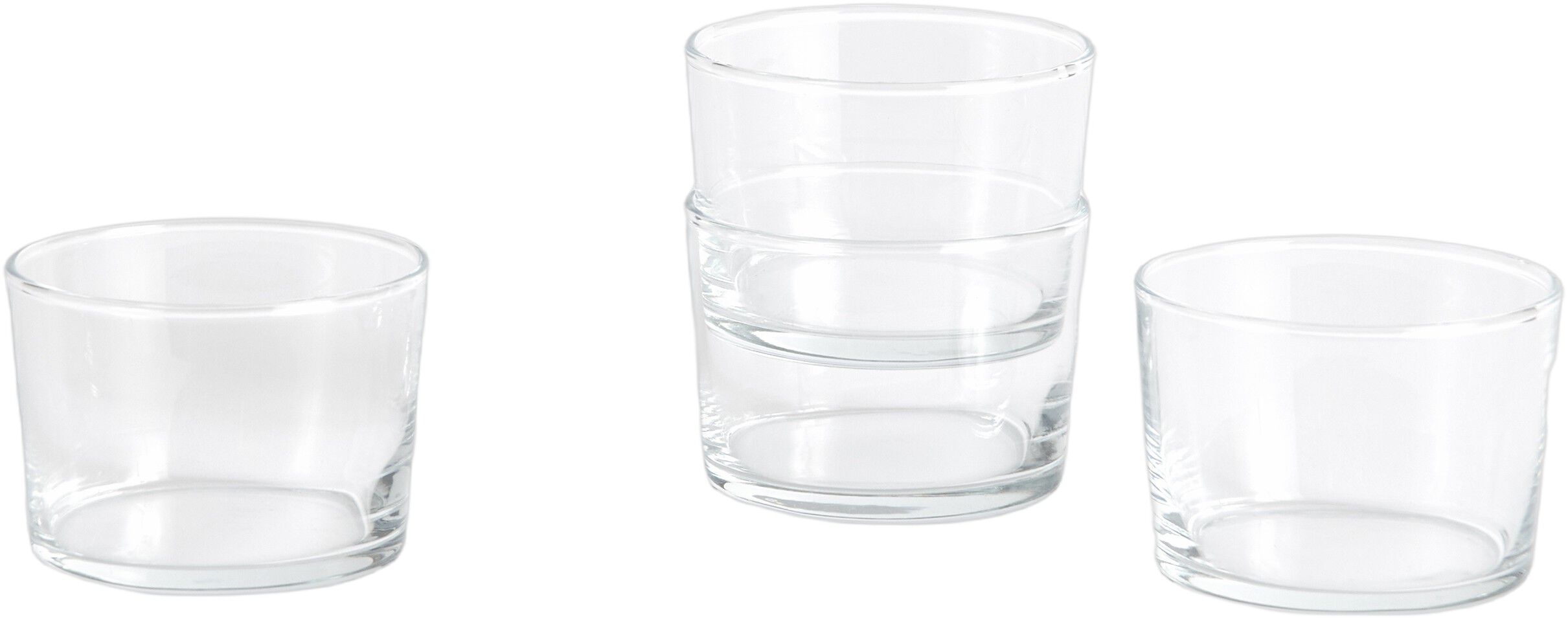 Glass-Set of 4 Small-Clear