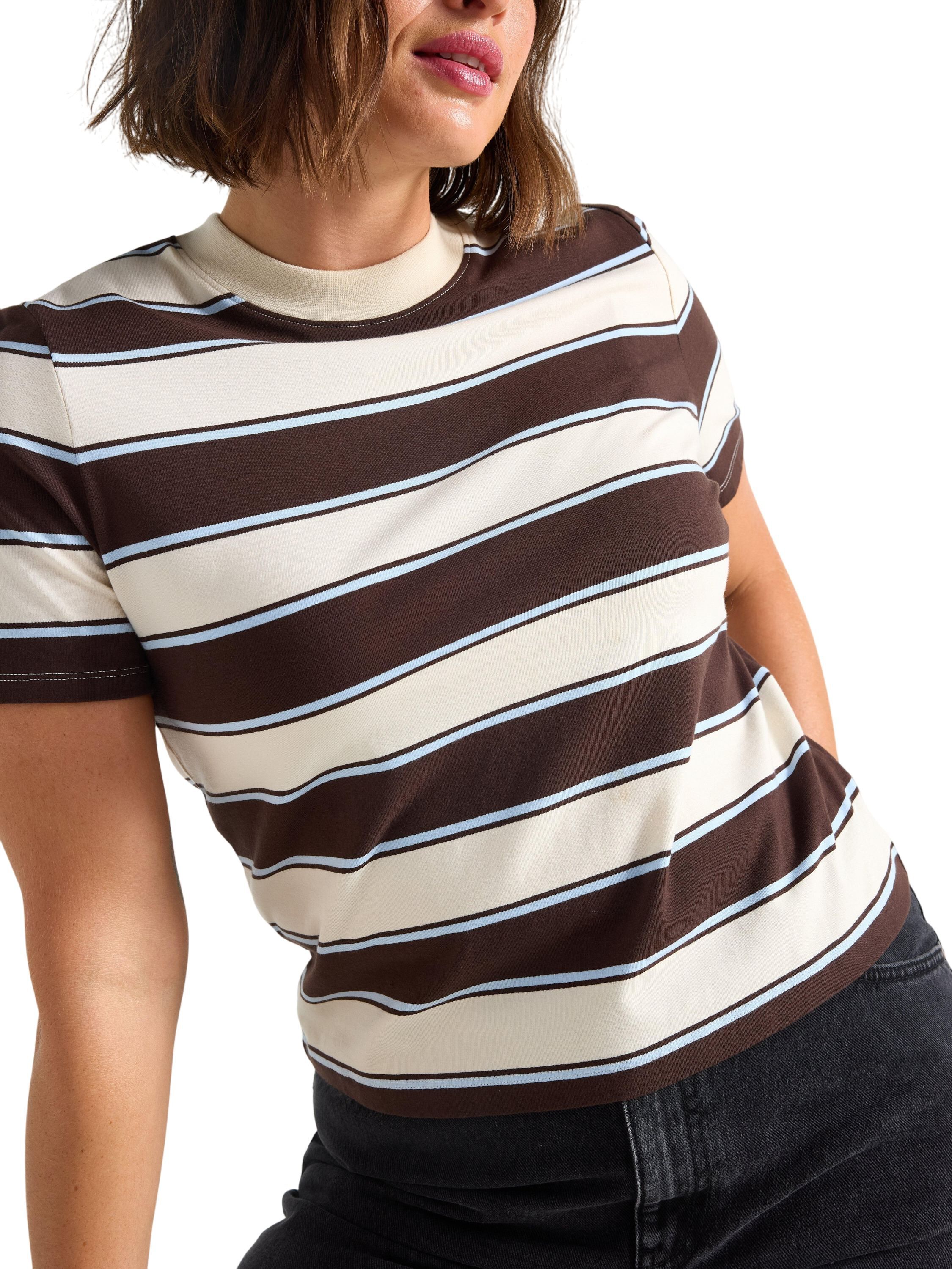 Striped t-shirt in soft cotton with