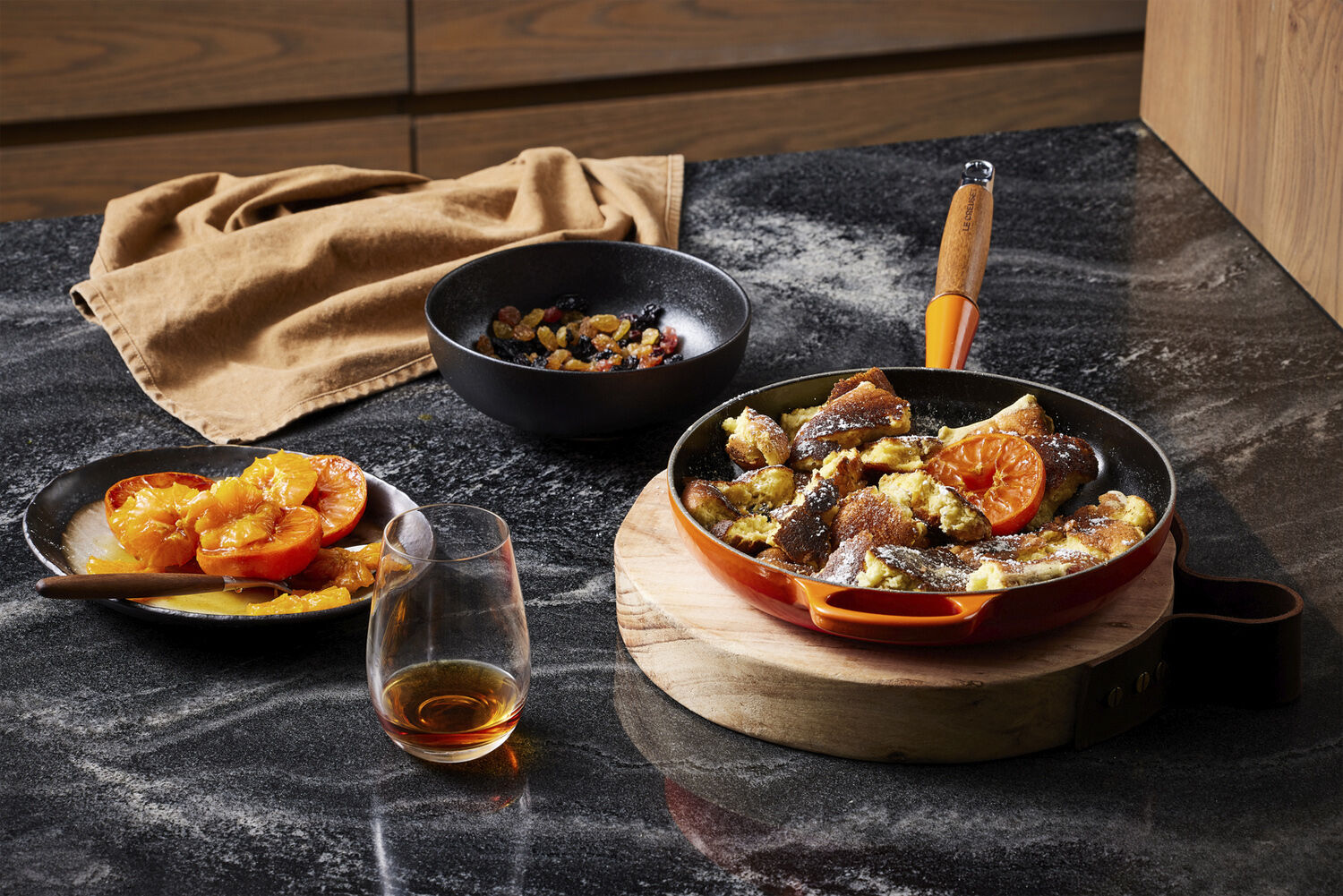 Stegepande m/tr&aelig;ht 28cm Volcanic