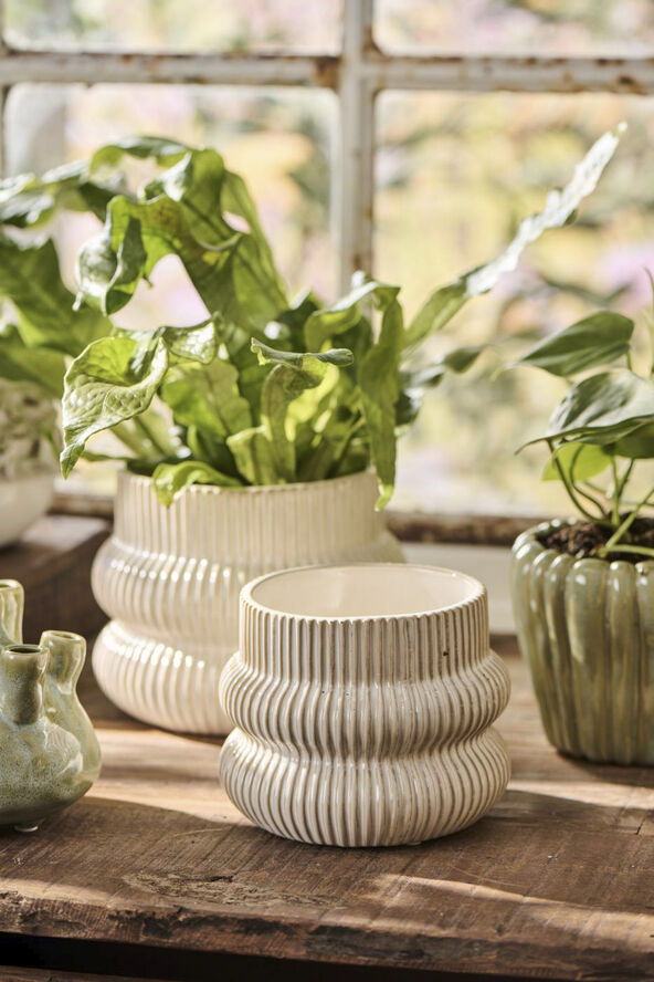 Skjuler m/riller Distressed white