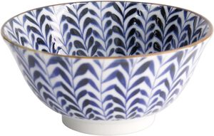 Mino Blue Mixed Bowls Tayo Bowl 15x7cm Shidare 21647 6/48