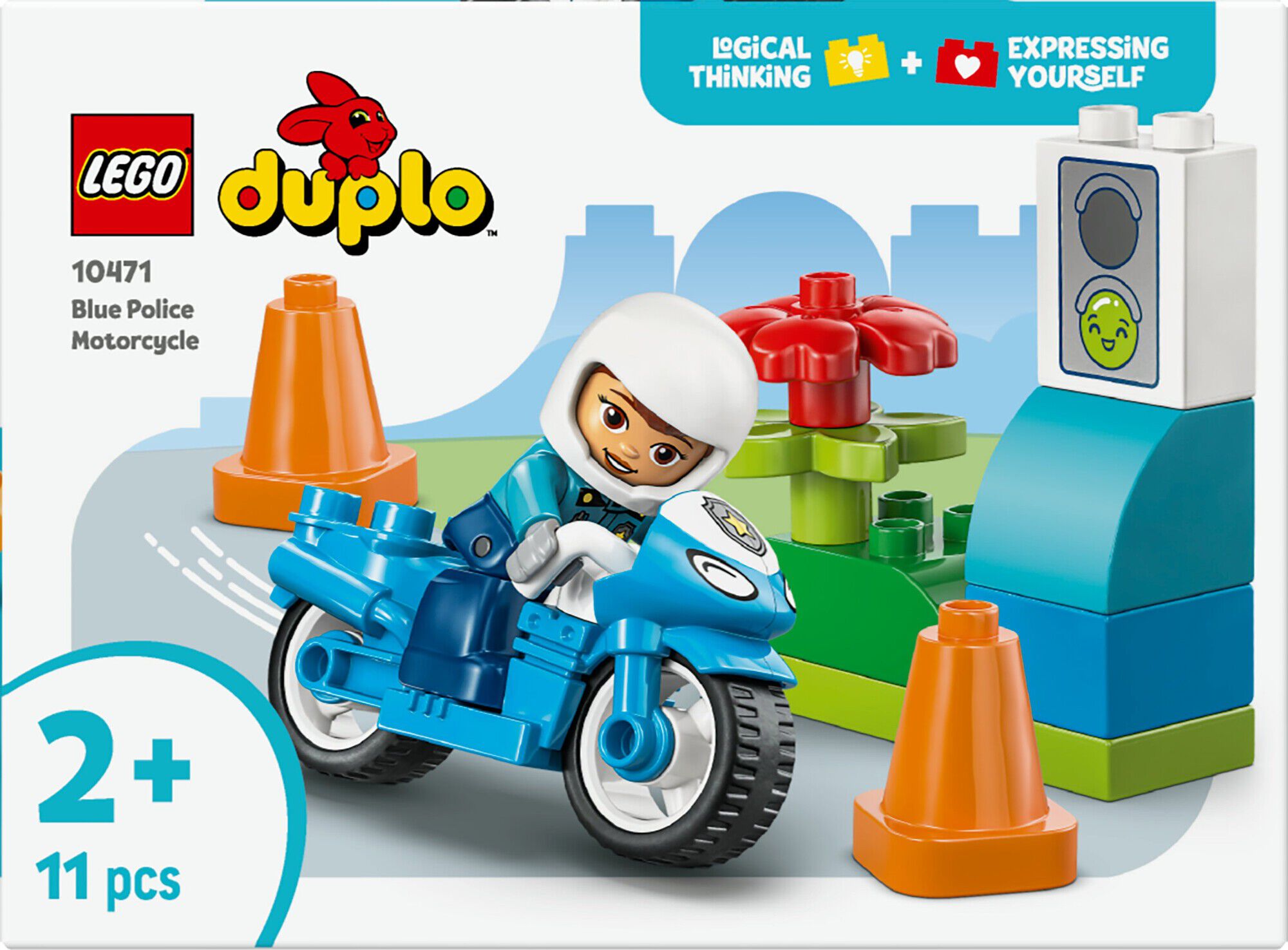 Bl&aring; politimotorcykel 10471