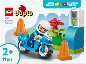 Bl&aring; politimotorcykel 10471