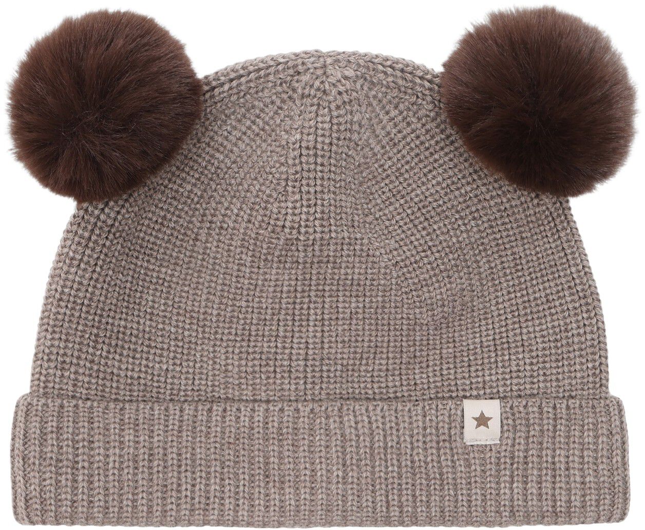 Beanie Wool Knit Pompoms