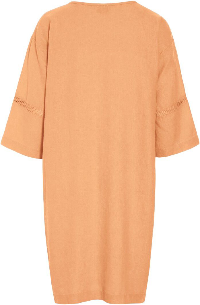 Lazy linen kjole med paneler