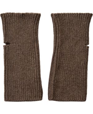 Short Fingerless Glove Beige