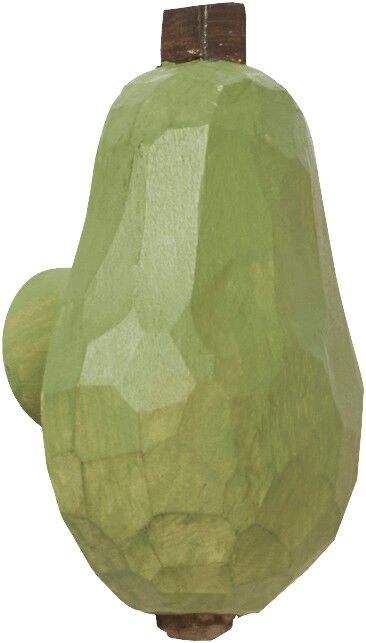 Pear Hand-carved Hook - Mistletoe