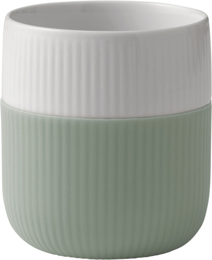 Fluted Contrast Mug 35cl Lichen