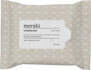 Makeup remover wipes, Aloe vera, Warm grijs/Wit