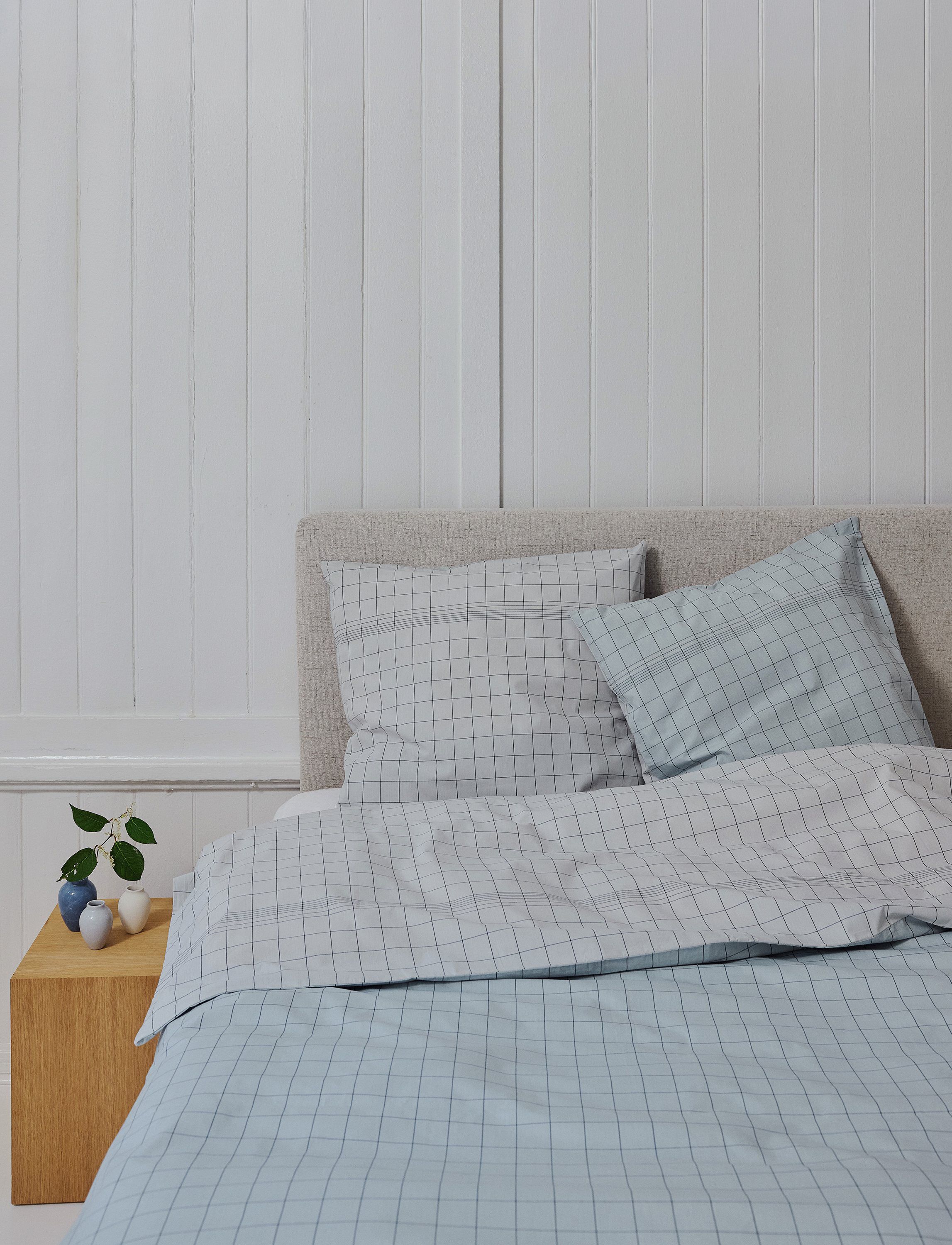 Vibeke Klint senget&oslash;y 140x220 cm/50x70 cm blue