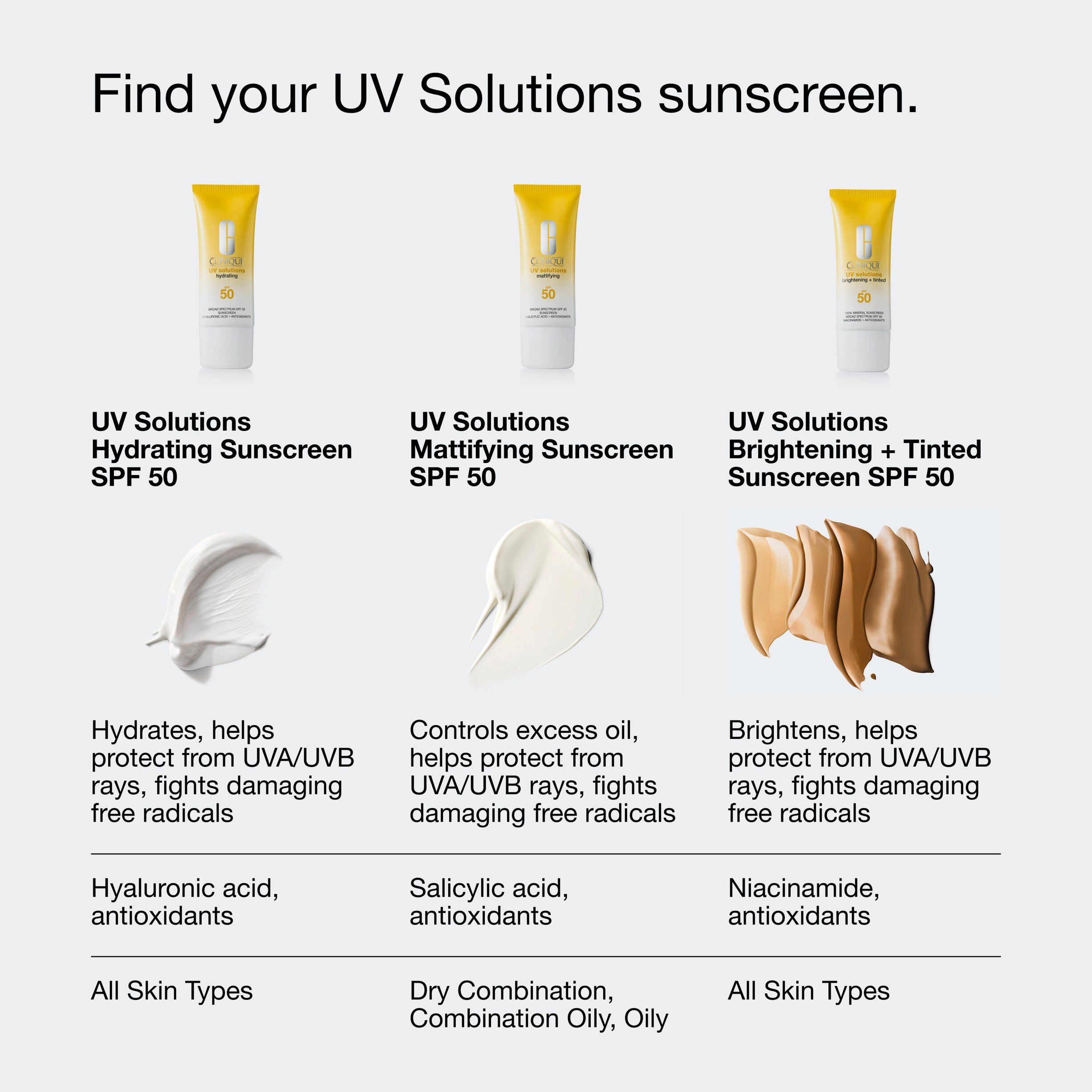 UV Solutions Brightening + Tinted Sunscreen SPF 50