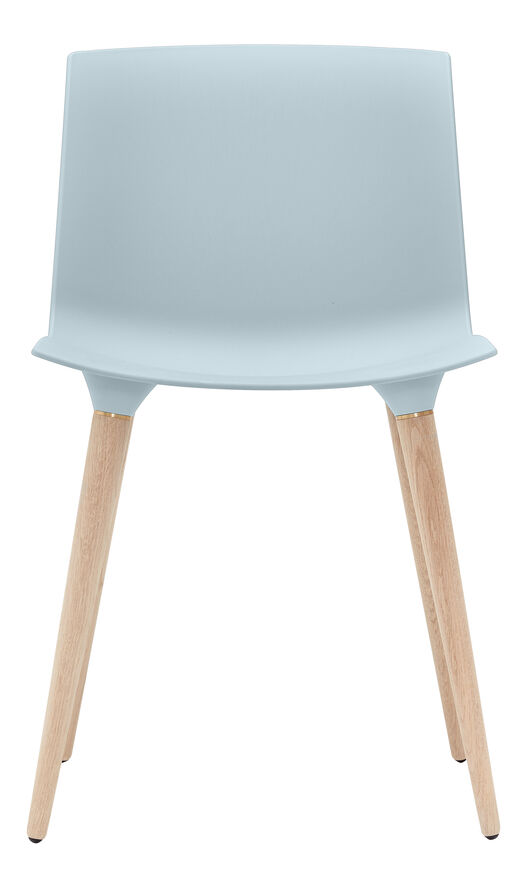 TAC Chair plast Iceblue / Oak white pigm. lacquer