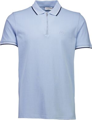 Polo shirt w. zip neck
