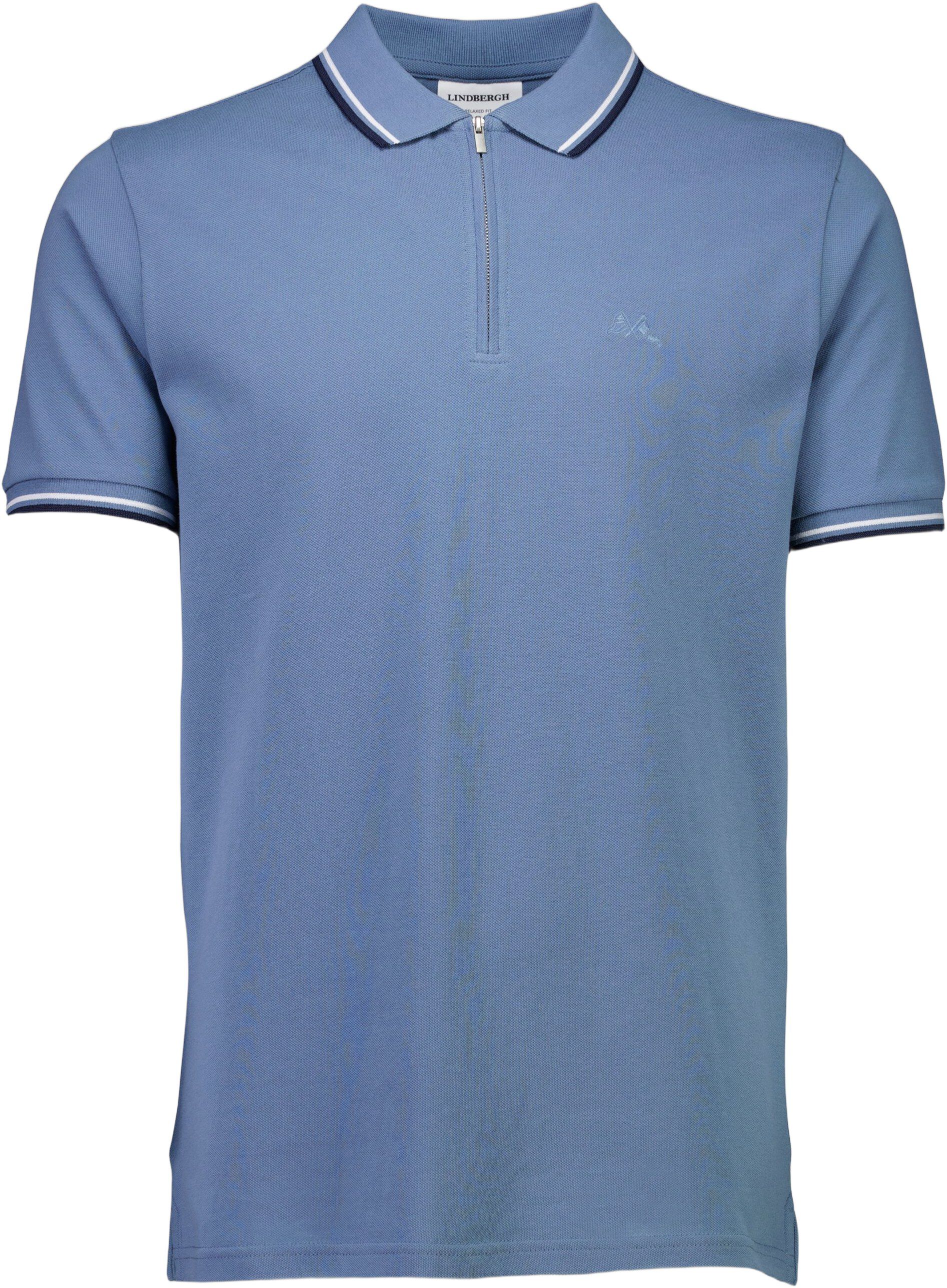 Polo shirt w. zip neck