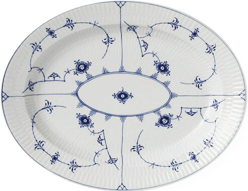 Musselmalet Riflet 30,5 cm. fad