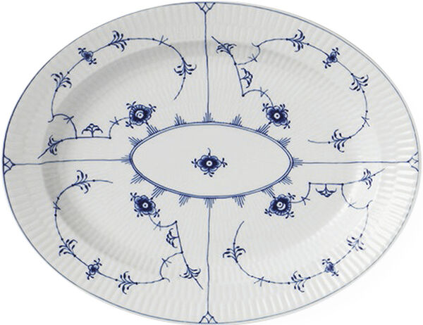 Musselmalet Riflet 30,5 cm. fad