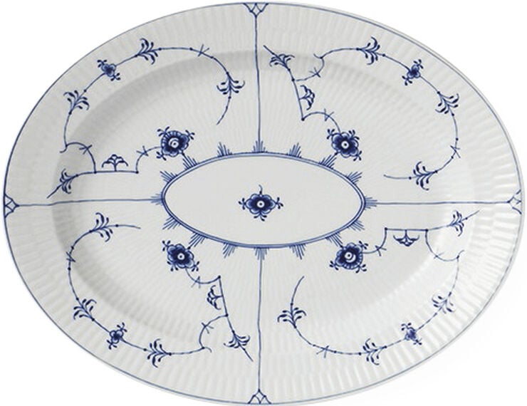 Musselmalet Riflet 30,5 cm. fad