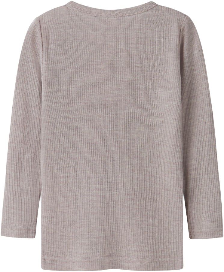 Nmnwax Wool Rib Ls Top Noos