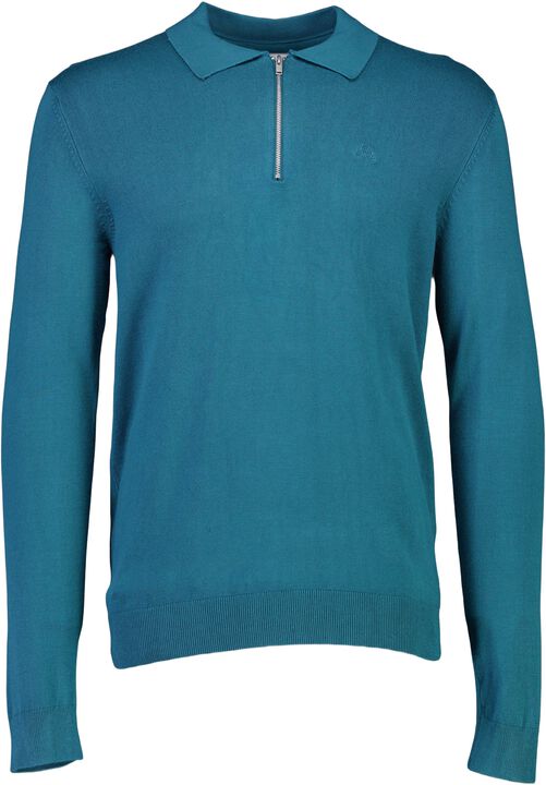 Ecovero L/S zip polo