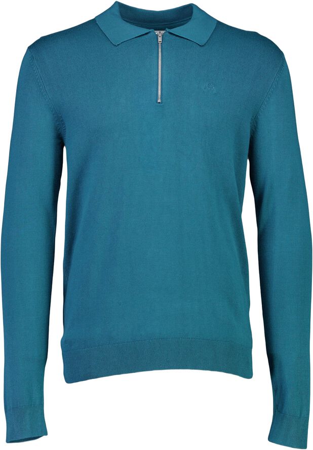 Ecovero L/S zip polo