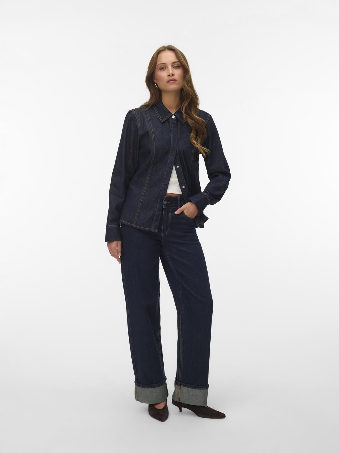 Awrena Mr Wide Fold Up Jeans Li3136