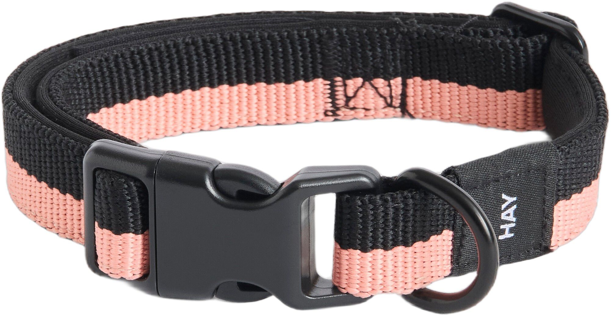 HAY Dogs Collar Flat-S/M-Pink, blac
