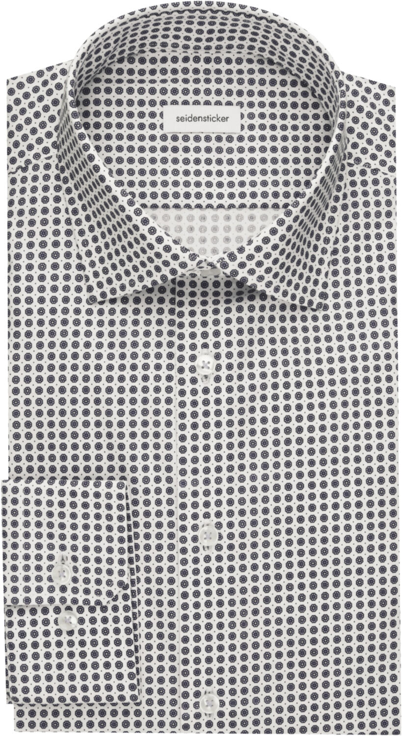 Performance shirt Slim Long sleeve Kent-Collar Print