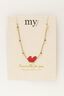Necklace tiny hearts