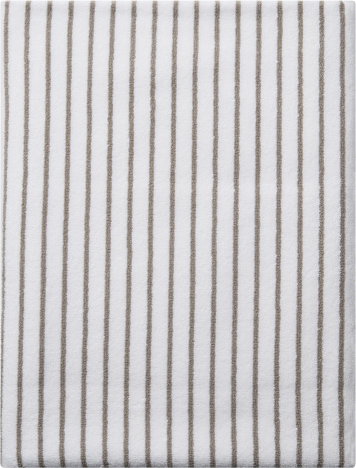 Beach towel 100x180cm smal strib beige GOTS