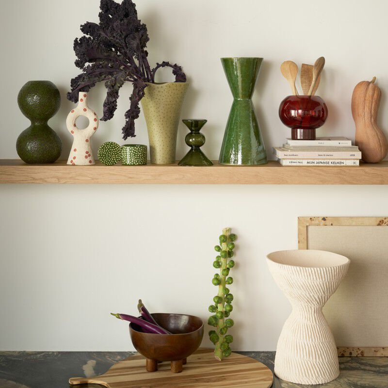 Urban Nature Culture candle holder Havara, brandy