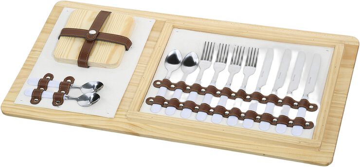 Picnickurv PALERMO m/tilbehør 4 pers.